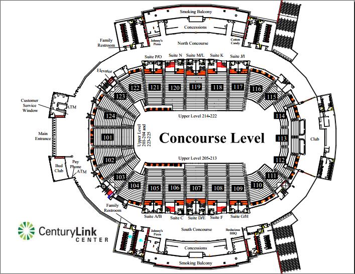 Centurylink Center Interactive Seating Chart